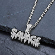 HipHop SAVAGE Iced Out Bling Pendant for Men & Women