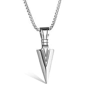Fashion Punk Trending Hip Hop Spearpoint Arrowhead Cross Crucifix Crown Handmade Crystal Cuban Iced Out Bling Sparkle American Diamond Pendant Cubic Zirconia Necklace with Chain Gift Jewelry for Men and Women