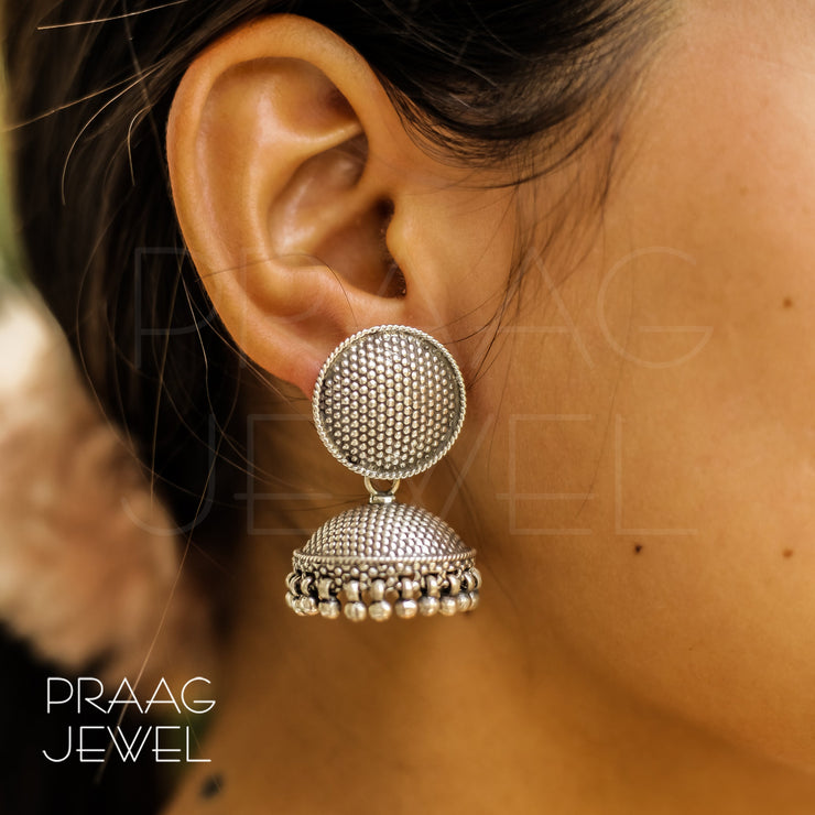 Silver Jhumkas In 925 Purity