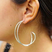 Sterling Silver Earrings In Pure 925 Silver