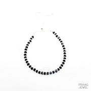 925 Silver Nazariya Bracelet With Black & Silver Beads By Praag Jewell