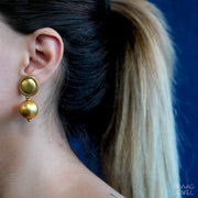 Pure Silver Earrings | 925 Silver Earrings | Silver Earrings | Oxidised Silver Earrings | Oxidised Jewellery | Gold Polish Earrings