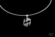 Pendant In 925 Silver With Oxidised Polish