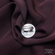 Takshlipi 925 Silver Ring With Oxidised Polish
